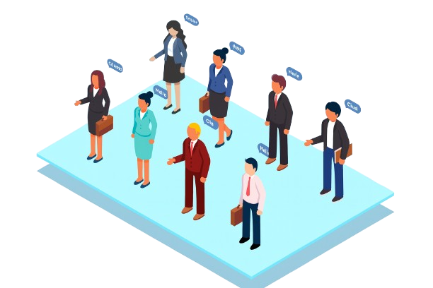 Estudiantes conversando